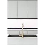 Round Kitchen Mixer Tap - Brushed Nickel