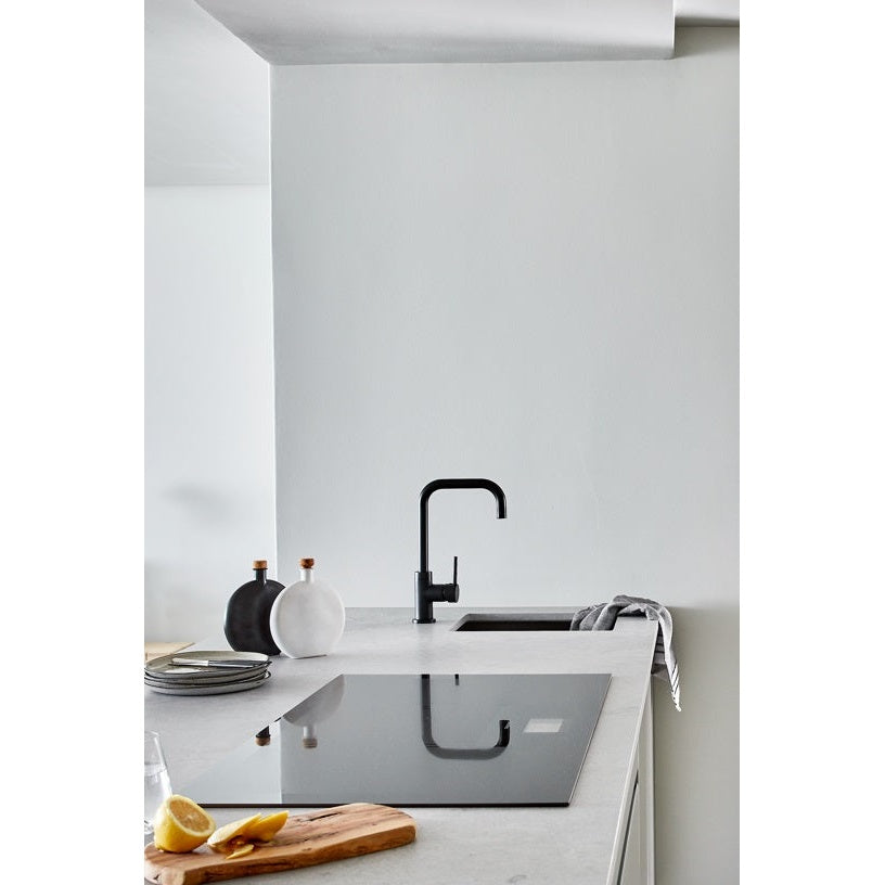 Round Kitchen Mixer Tap - Matte Black