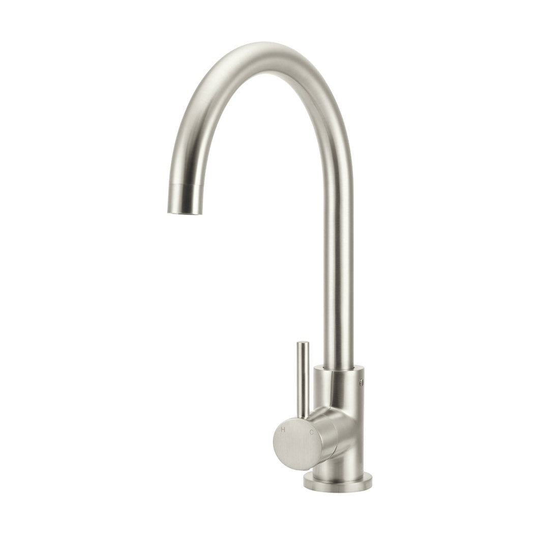 Round Gooseneck Kitchen Mixer Tap