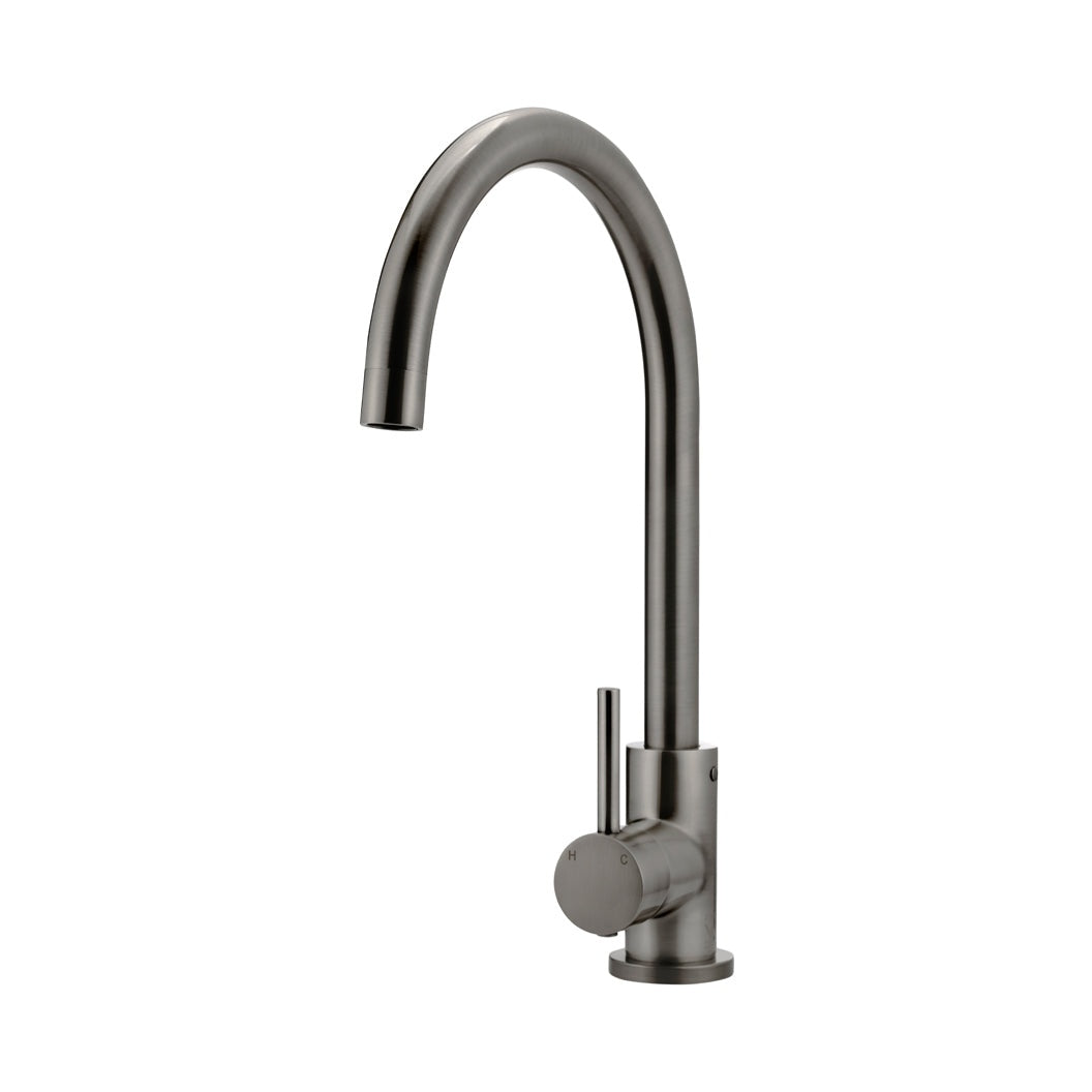 Round Gooseneck Kitchen Mixer Tap