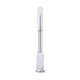 Round Paddle Gooseneck Kitchen Mixer Tap - Polished Chrome