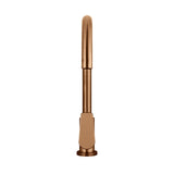 Round Paddle Gooseneck Kitchen Mixer Tap - Lustre Bronze