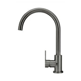 Round Paddle Gooseneck Kitchen Mixer Tap - Shadow