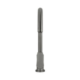 Round Paddle Gooseneck Kitchen Mixer Tap - side profile view (28 of 29)