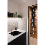 Round Pinless Gooseneck Kitchen Mixer Tap - Champagne