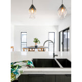 Round Pinless Gooseneck Kitchen Mixer Tap - full product view