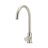 Round Pinless Gooseneck Kitchen Mixer Tap