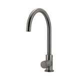 Round Pinless Gooseneck Kitchen Mixer Tap