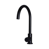 Round Pinless Gooseneck Kitchen Mixer Tap