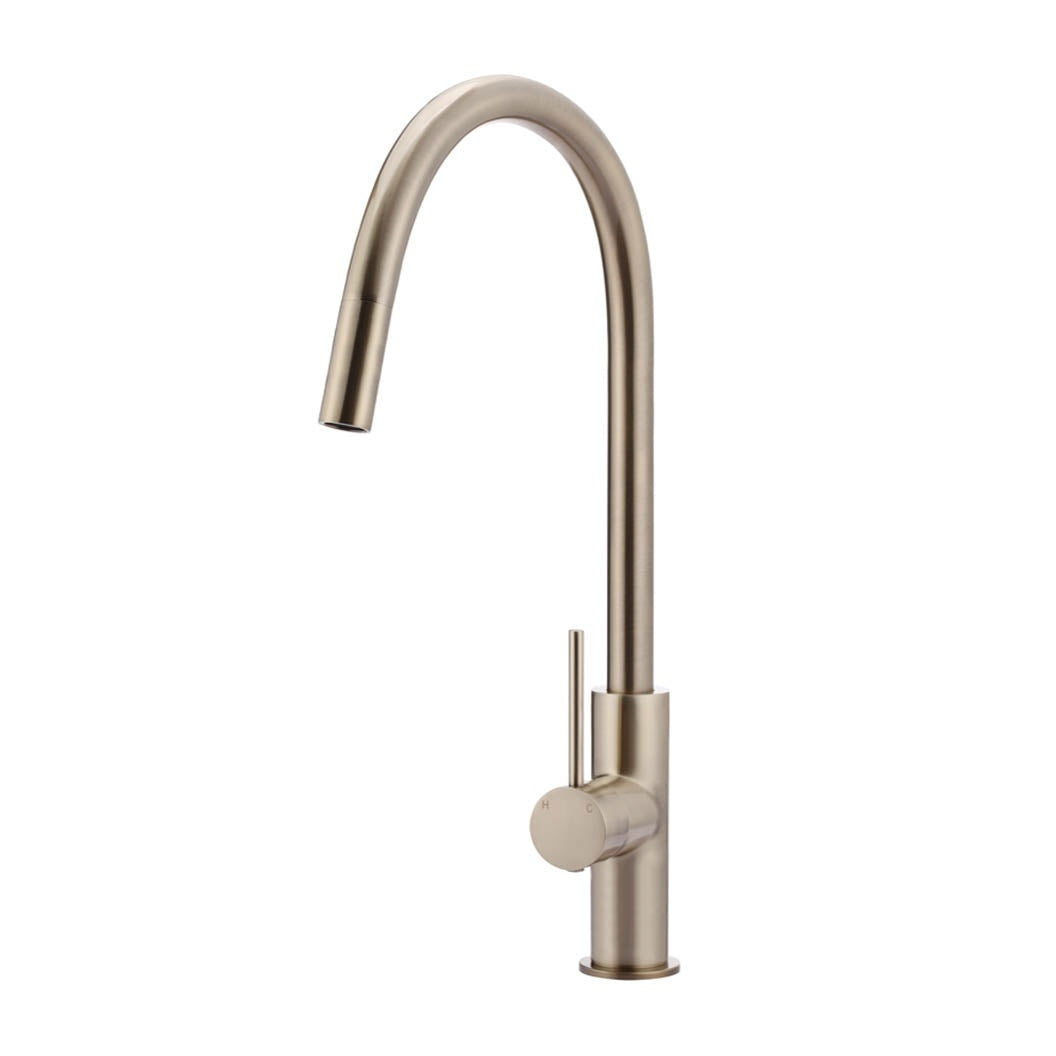 Piccola Out Kitchen Mixer Tap in Polished Chrome - side profile view