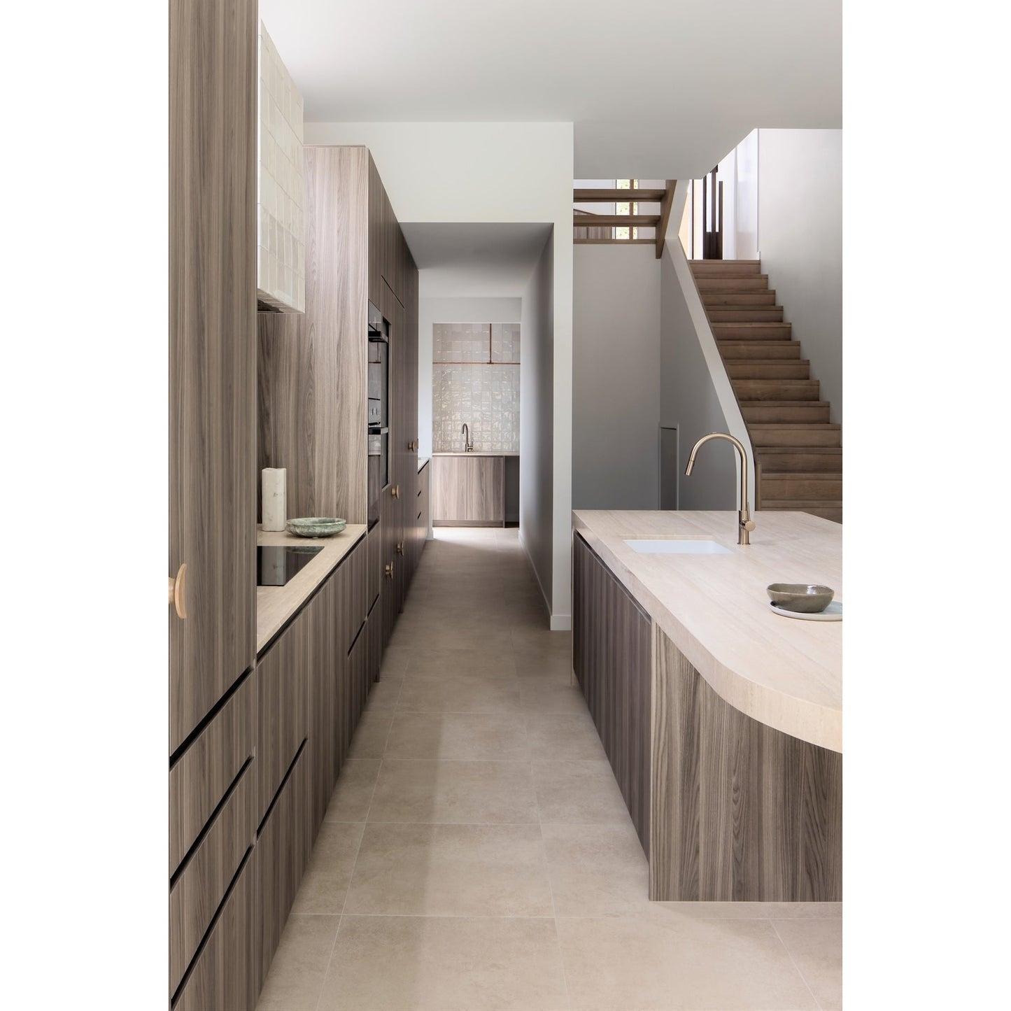 Piccola Out Kitchen Mixer Tap - Champagne