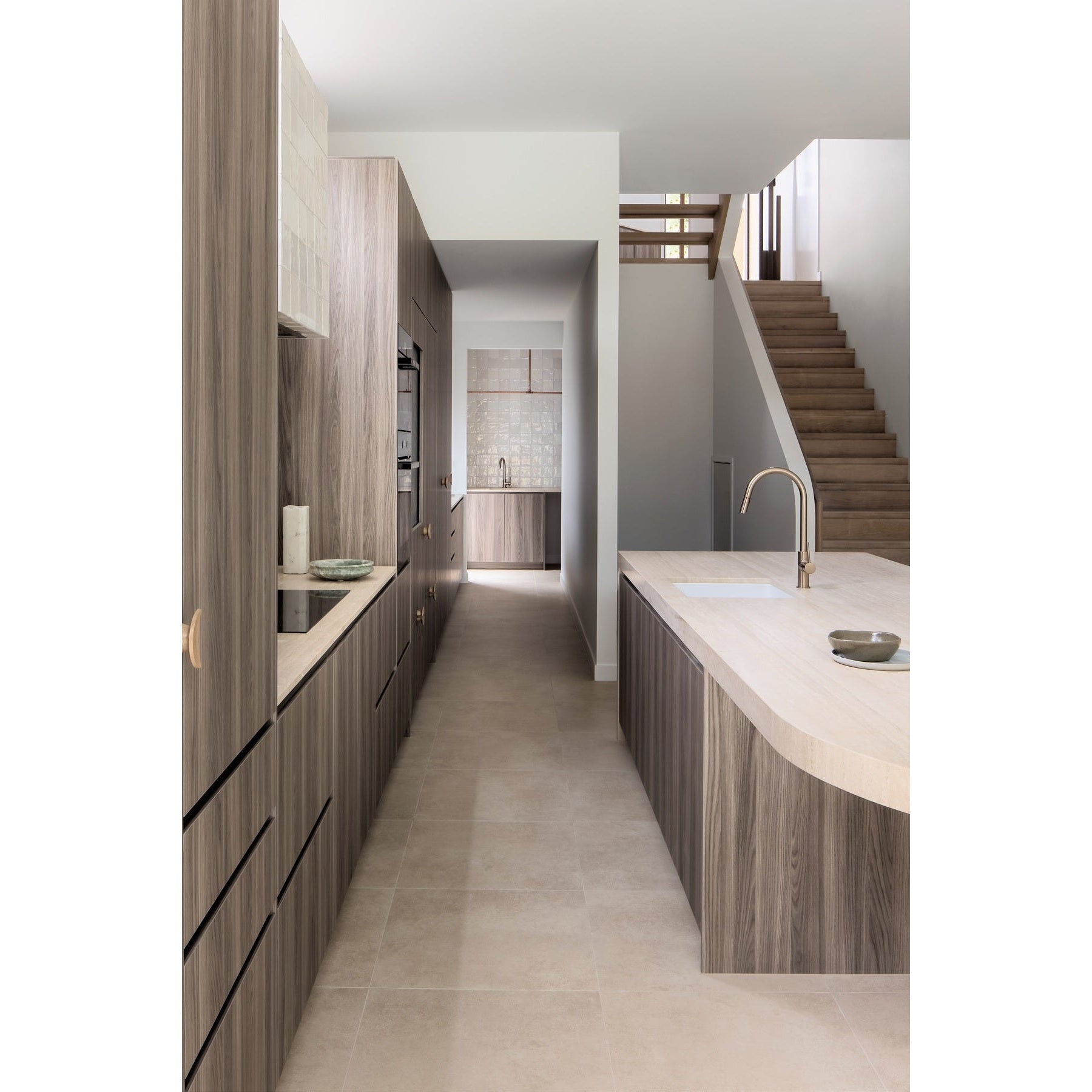 Piccola Out Kitchen Mixer Tap - Champagne