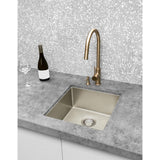 Piccola Out Kitchen Mixer Tap - Champagne
