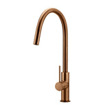Piccola Out Kitchen Mixer Tap in Tiger Bronze - side profile view
