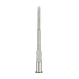 Round Paddle Piccola Pull Out Kitchen Mixer Tap - Brushed Nickel