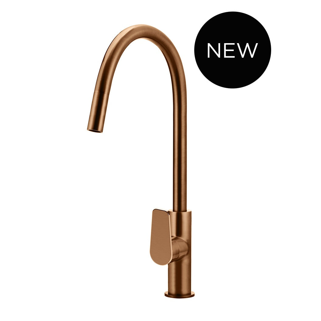 Round Paddle Piccola Pull Out Kitchen Mixer Tap