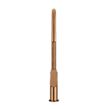 Round Paddle Piccola Pull Out Kitchen Mixer Tap in Tiger Bronze - angled product view