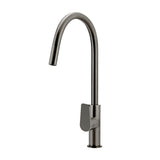 Round Paddle Piccola Pull Out Kitchen Mixer Tap - side profile view (28 of 31)