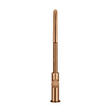 Round Pinless Piccola Pull Out Kitchen Mixer Tap in Tiger Bronze - close-up detail view