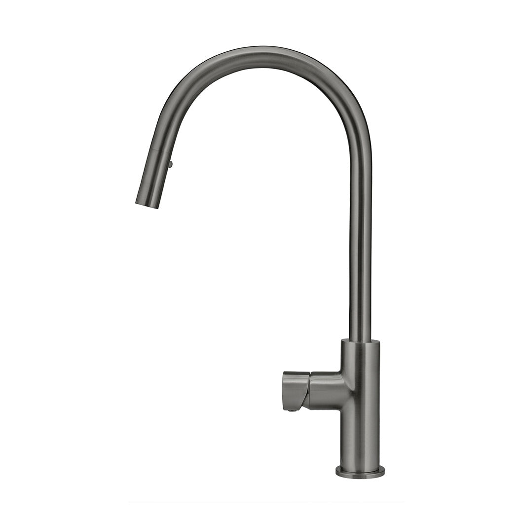 Round Pinless Piccola Pull Out Kitchen Mixer Tap - Shadow
