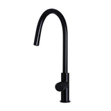 Round Pinless Piccola Pull Out Kitchen Mixer Tap - front view