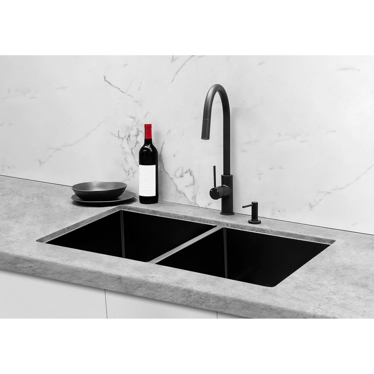 Piccola Out Kitchen Mixer Tap - Matte Black