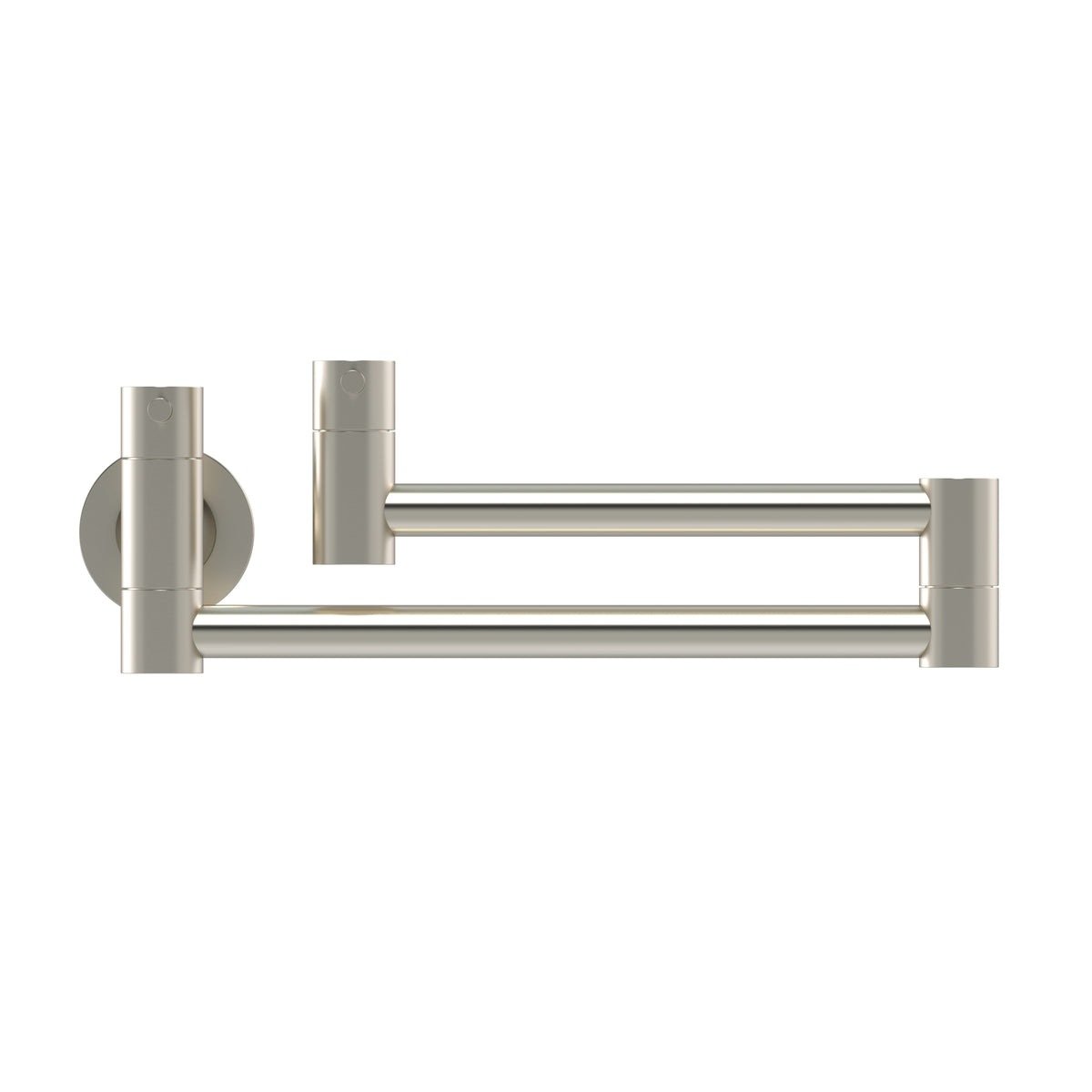 kitchen pot filler in Brushed Nickel - angled product view