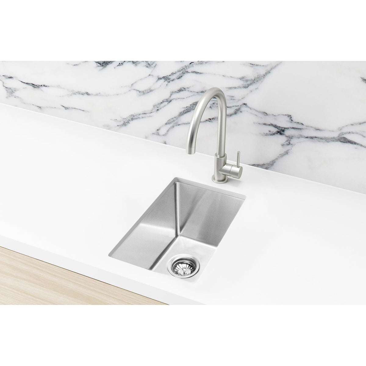 Kitchen Sink Single Bowl 300 x 450 - front view by Meir