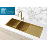 Kitchen Sink Double Bowl & Drainboard 1160 x 440