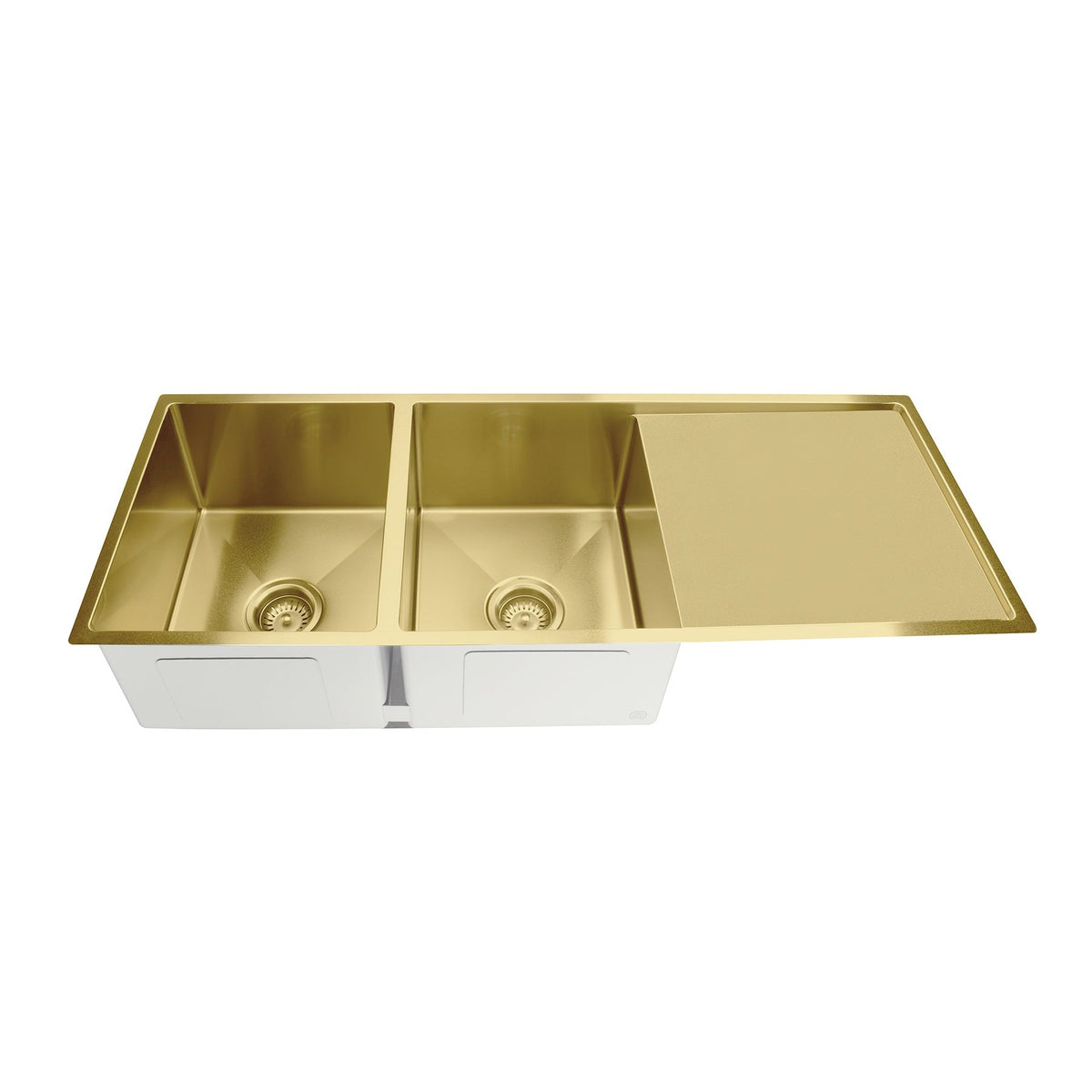 Kitchen Sink Double Bowl & Drainboard 1160 x 440 - Tiger Bronze