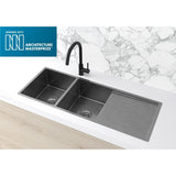 Kitchen Sink Double Bowl & Drainboard 1160 x 440