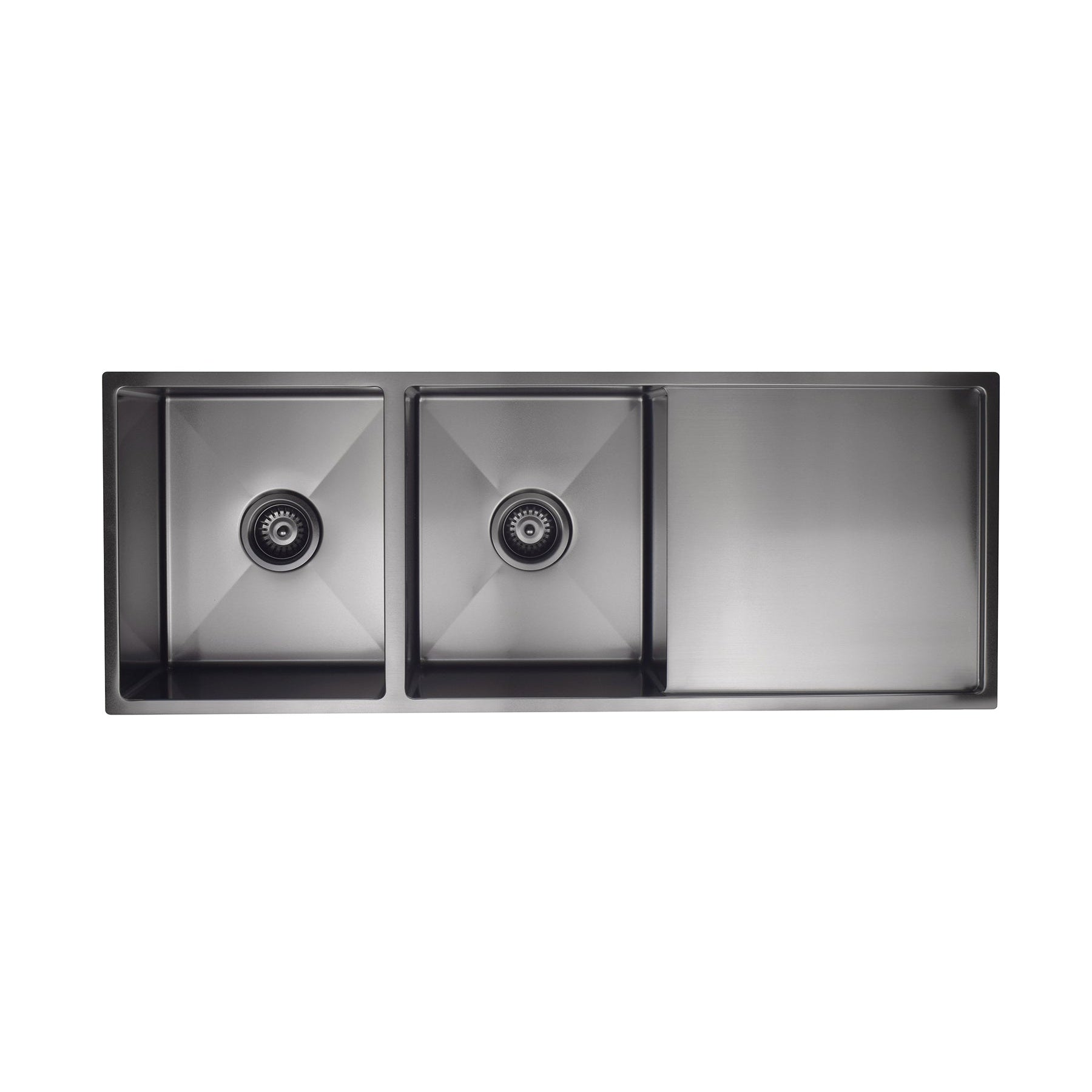 Kitchen Sink Double Bowl & Drainboard 1160 x 440 - Shadow
