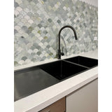Kitchen Sink Double Bowl & Drainboard 1160 x 440 - Shadow