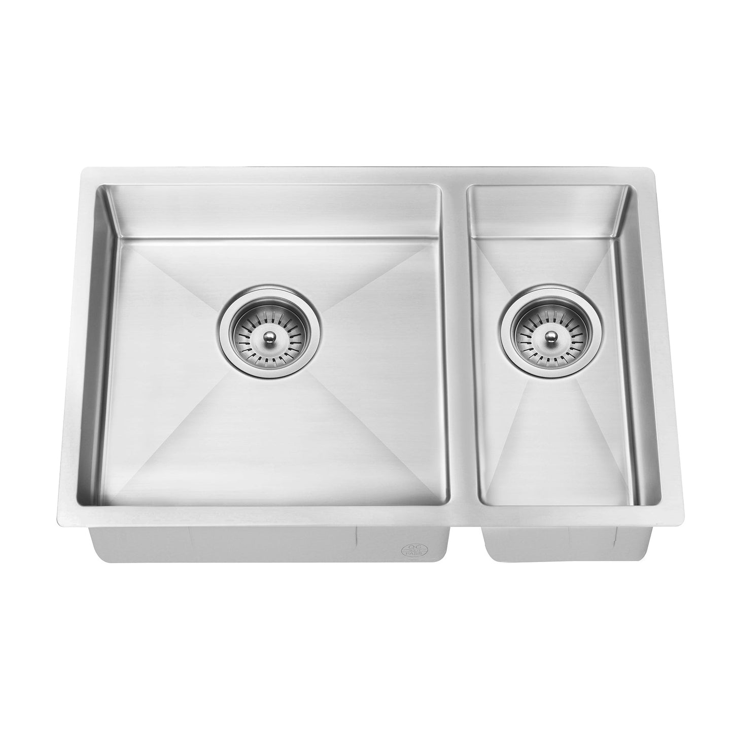 Kitchen Sink One & Half Bowl 670 x 440 - Brushed Nickel