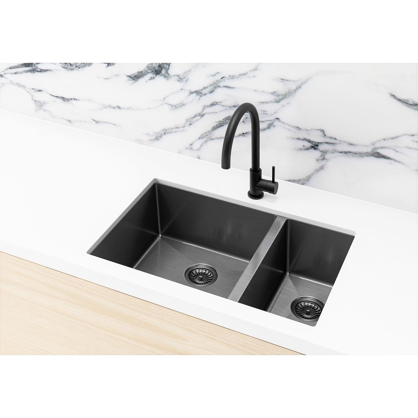 Kitchen Sink One & Half Bowl 670 x 440 - Shadow