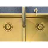 Kitchen Sink Double Bowl 760 x 440 - Tiger Bronze