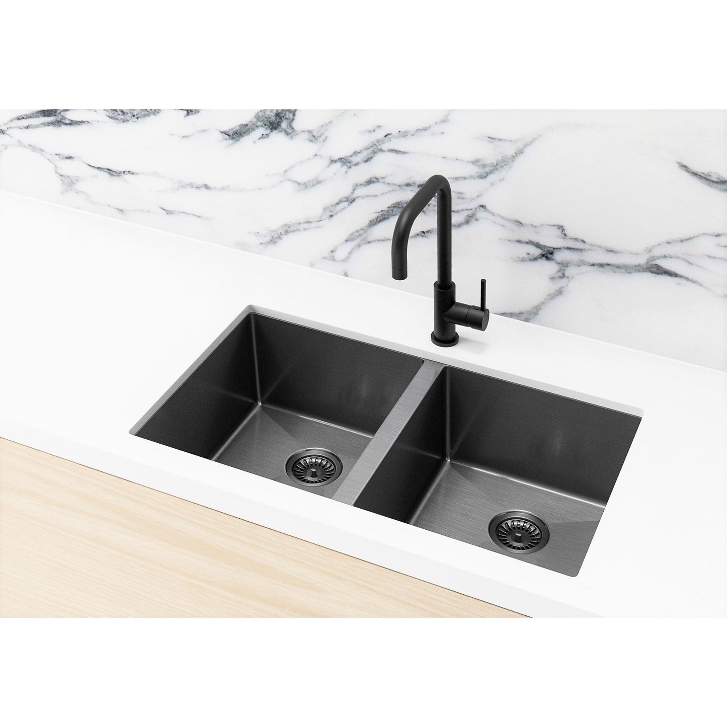 Kitchen Sink Double Bowl 760 x 440 - Shadow