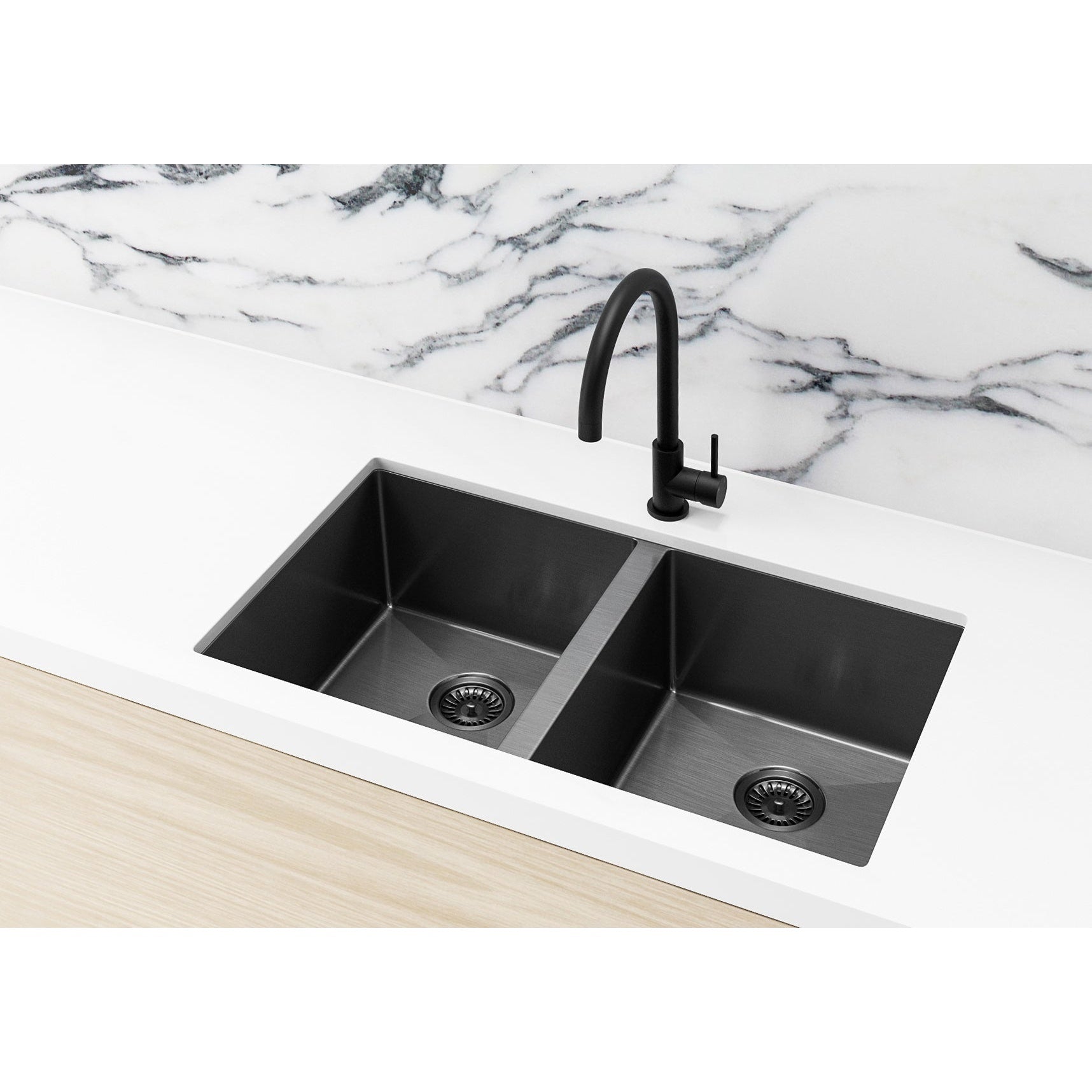 Kitchen Sink Double Bowl 760 x 440 - Shadow