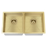 Kitchen Sink Double Bowl 860 x 440 - rear mounting detail