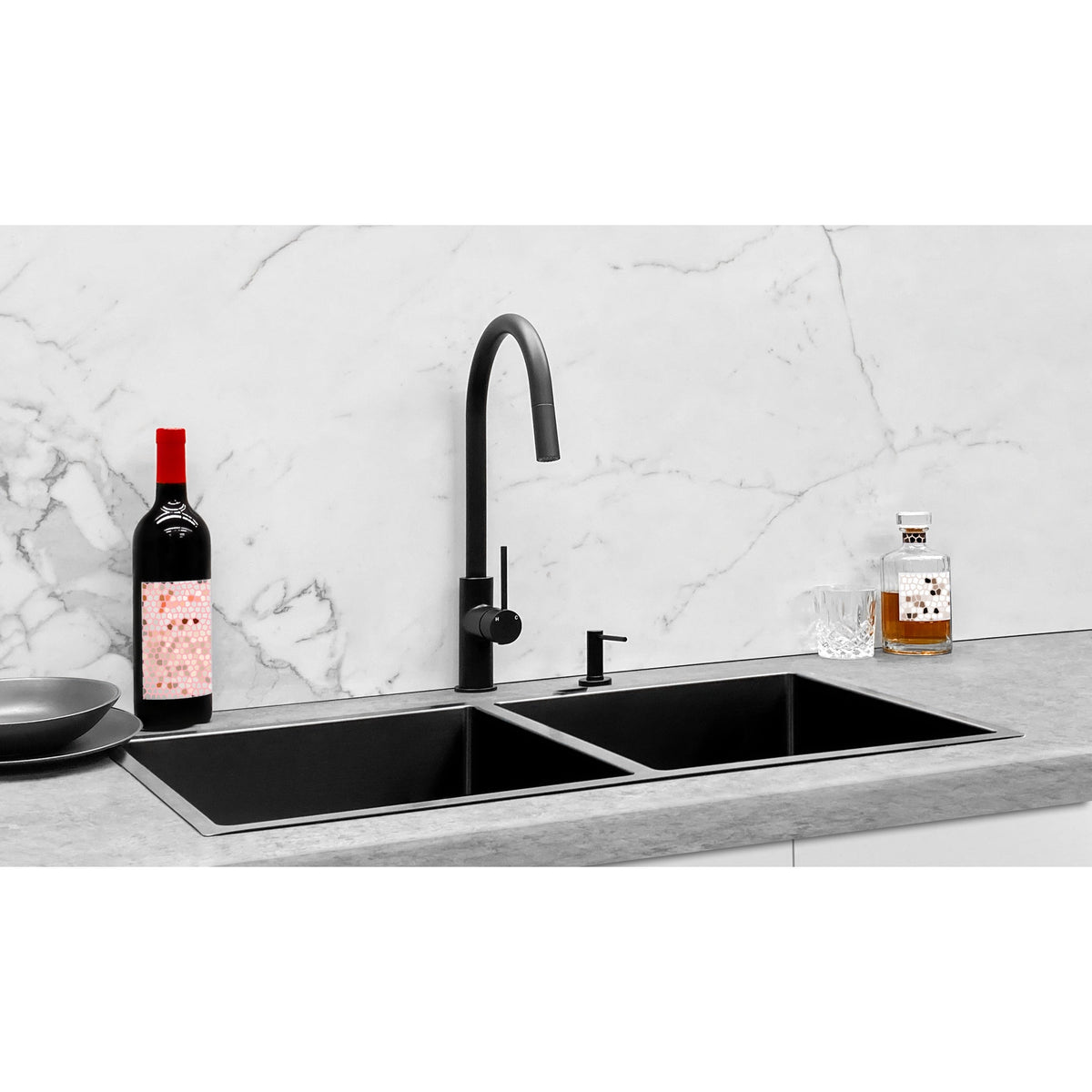 Kitchen Sink Double Bowl 860 x 440 - Shadow