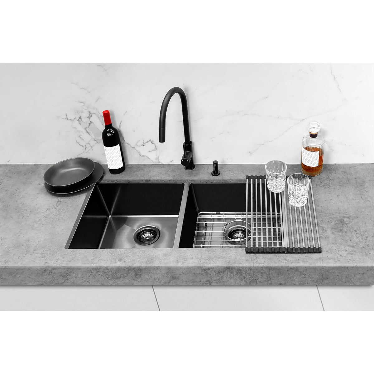 Kitchen Sink Double Bowl 860 x 440 - Shadow