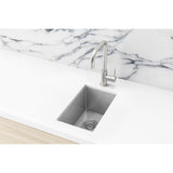 Bar Sink Single Bowl 382 x 272 - Brushed Nickel