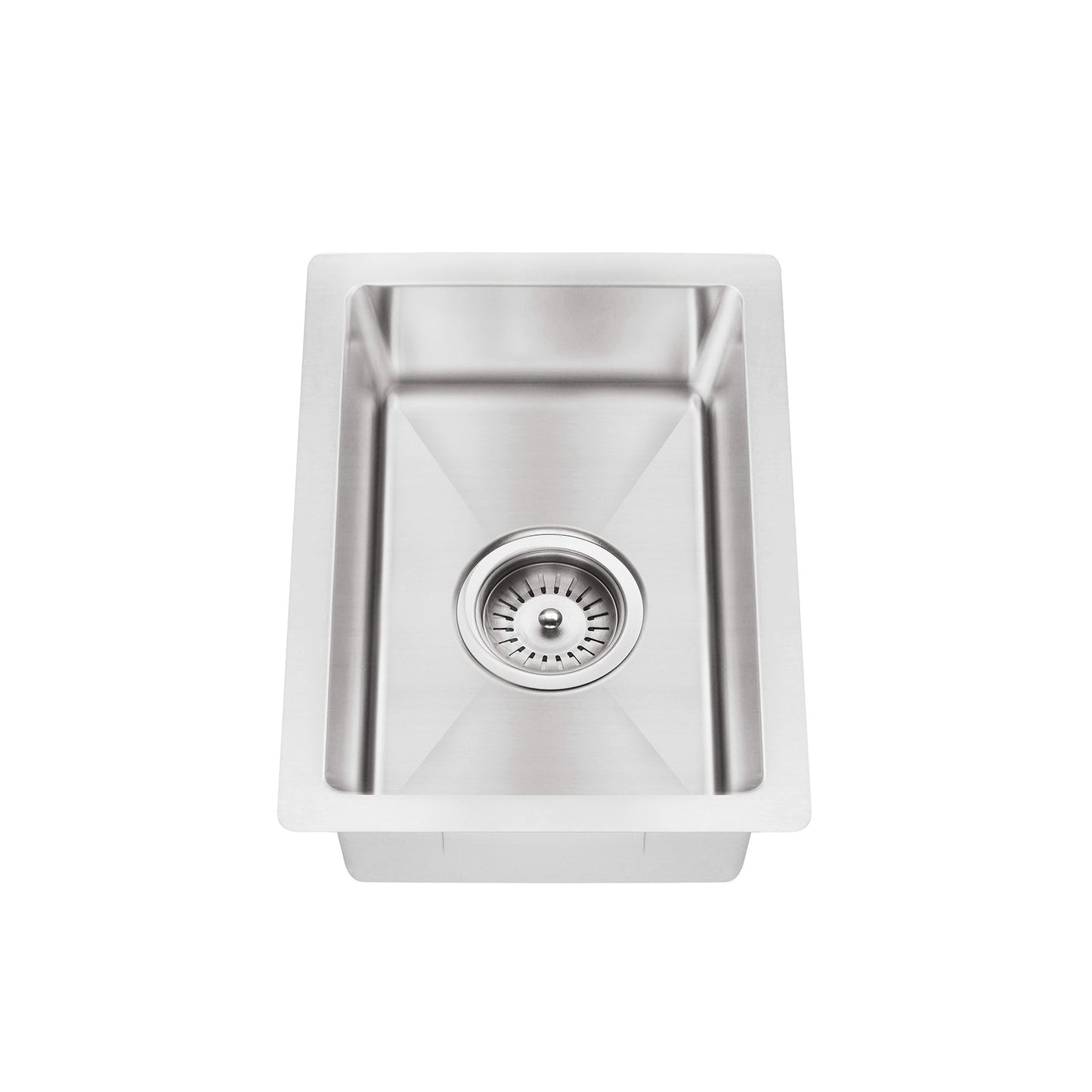 Bar Sink Single Bowl 382 x 272 - Brushed Nickel