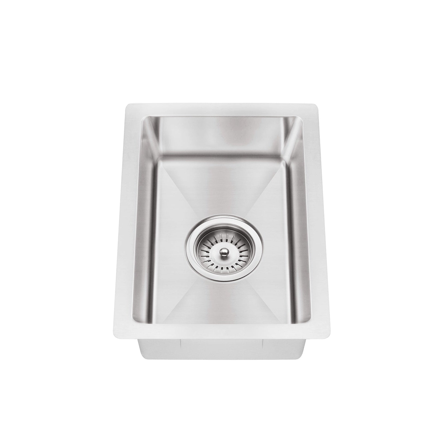 Bar Sink Single Bowl 382 x 272 - Brushed Nickel