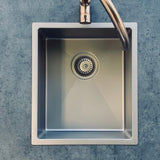 Bar Sink Single Bowl 382 x 272 - Brushed Nickel