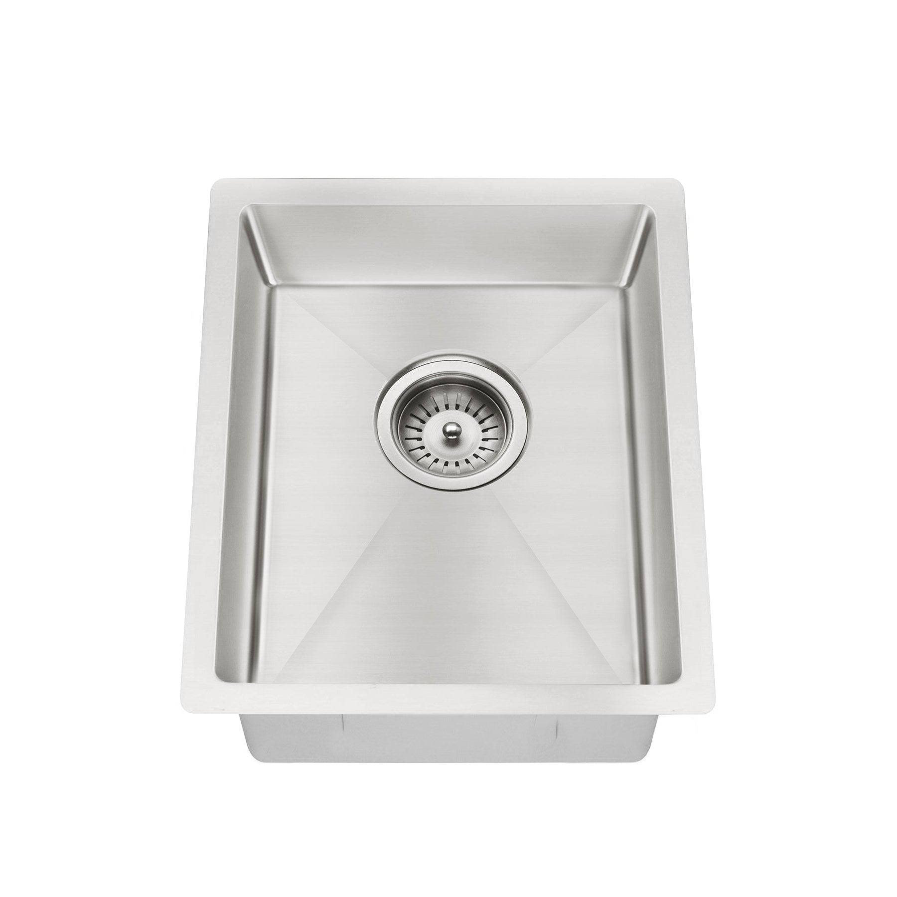 Kitchen Sink Single Bowl 380 x 440 - Brushed Nickel
