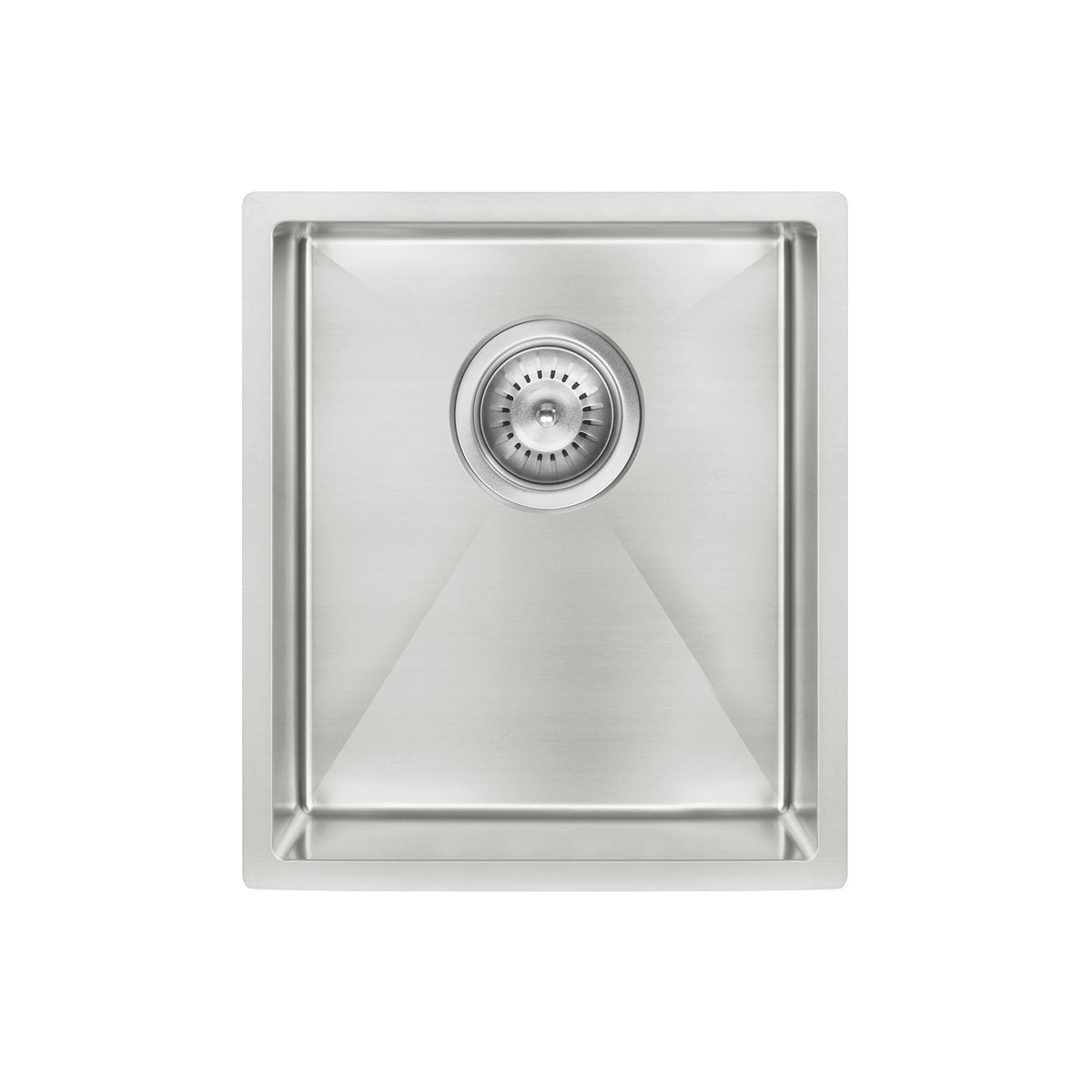 Kitchen Sink Single Bowl 380 x 440 - Brushed Nickel