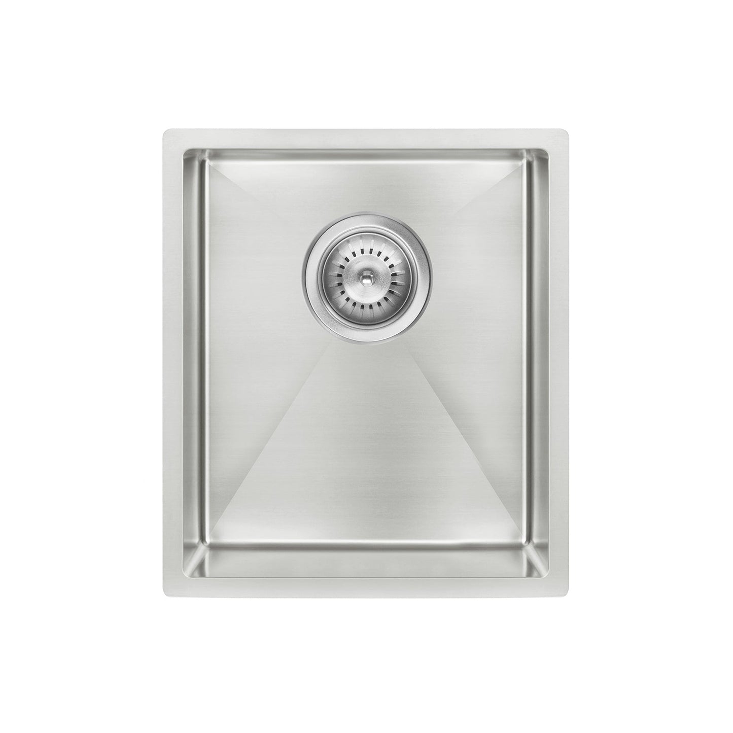 Kitchen Sink Single Bowl 380 x 440 - Brushed Nickel