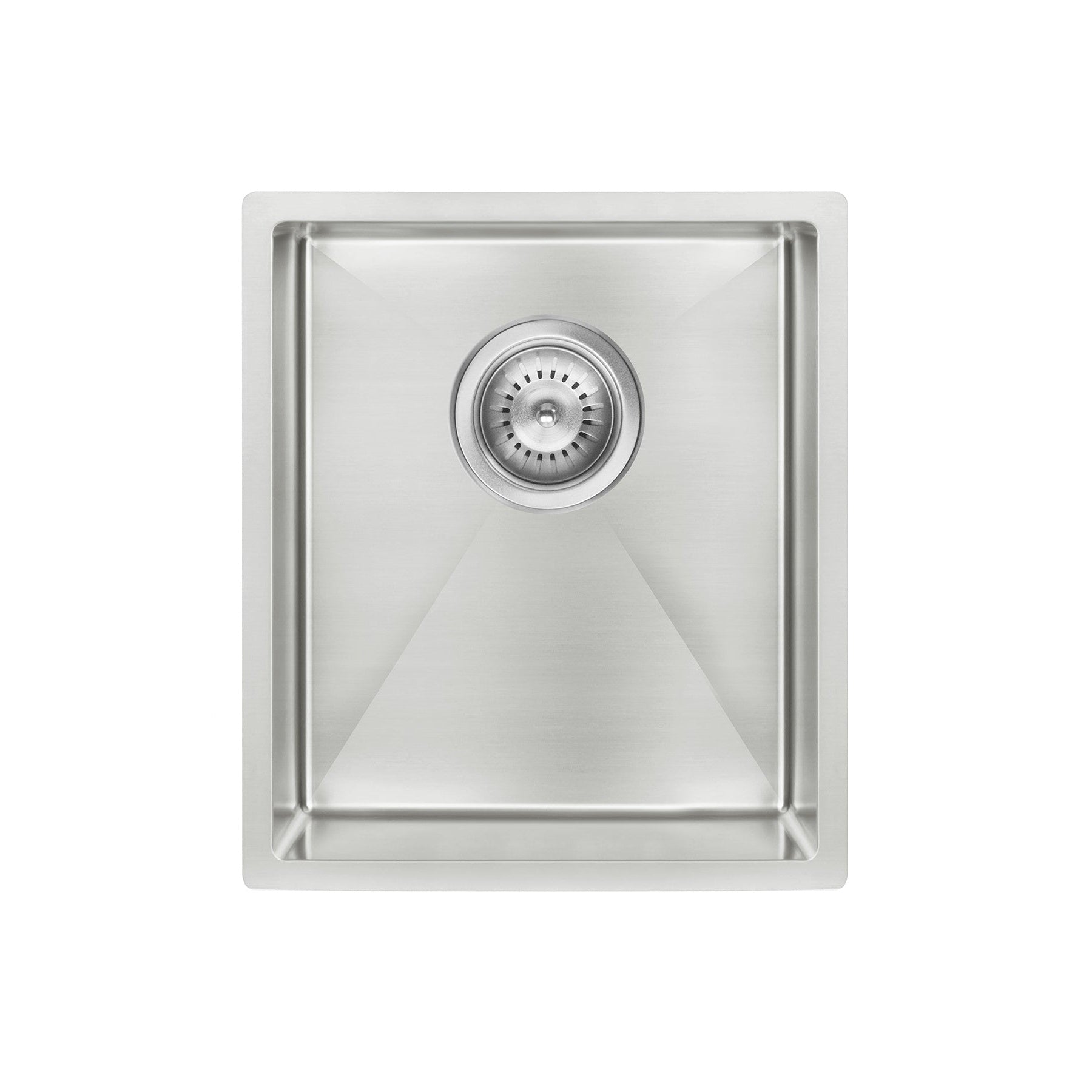 Kitchen Sink Single Bowl 380 x 440 - Brushed Nickel