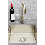 Kitchen Sink Single Bowl 380 x 440 - Brushed Nickel